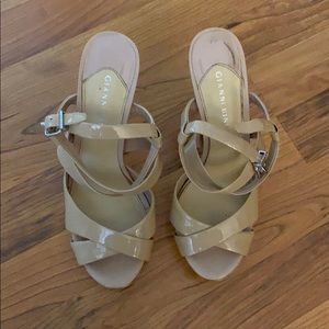 Gianni Bini Nude Patent Leather Heels